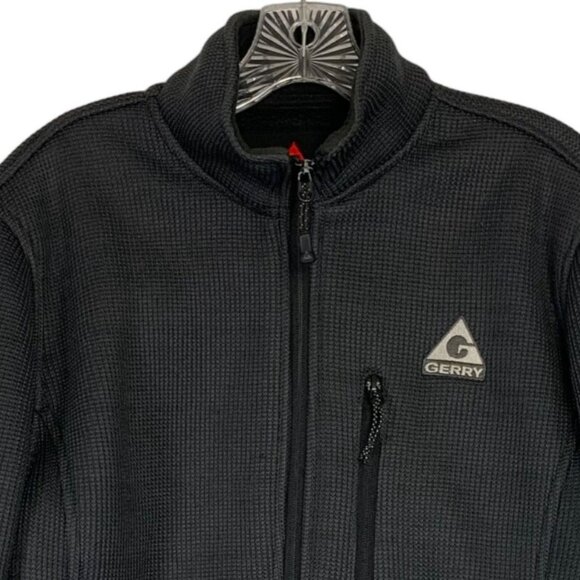 Gerry Mens Waffle Knit Jacket Weber Full Zip Size Small Warm Fleece Lined Outerw - Picture 13 of 15